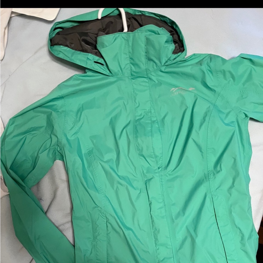NWOT Lauren James Aqua Raincoat